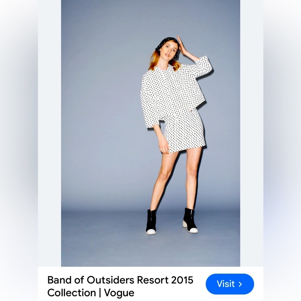🤍 On-Trend FW2025🤍
Band of Outsiders— Resort 2015 Polka Dot Quilted Jacket